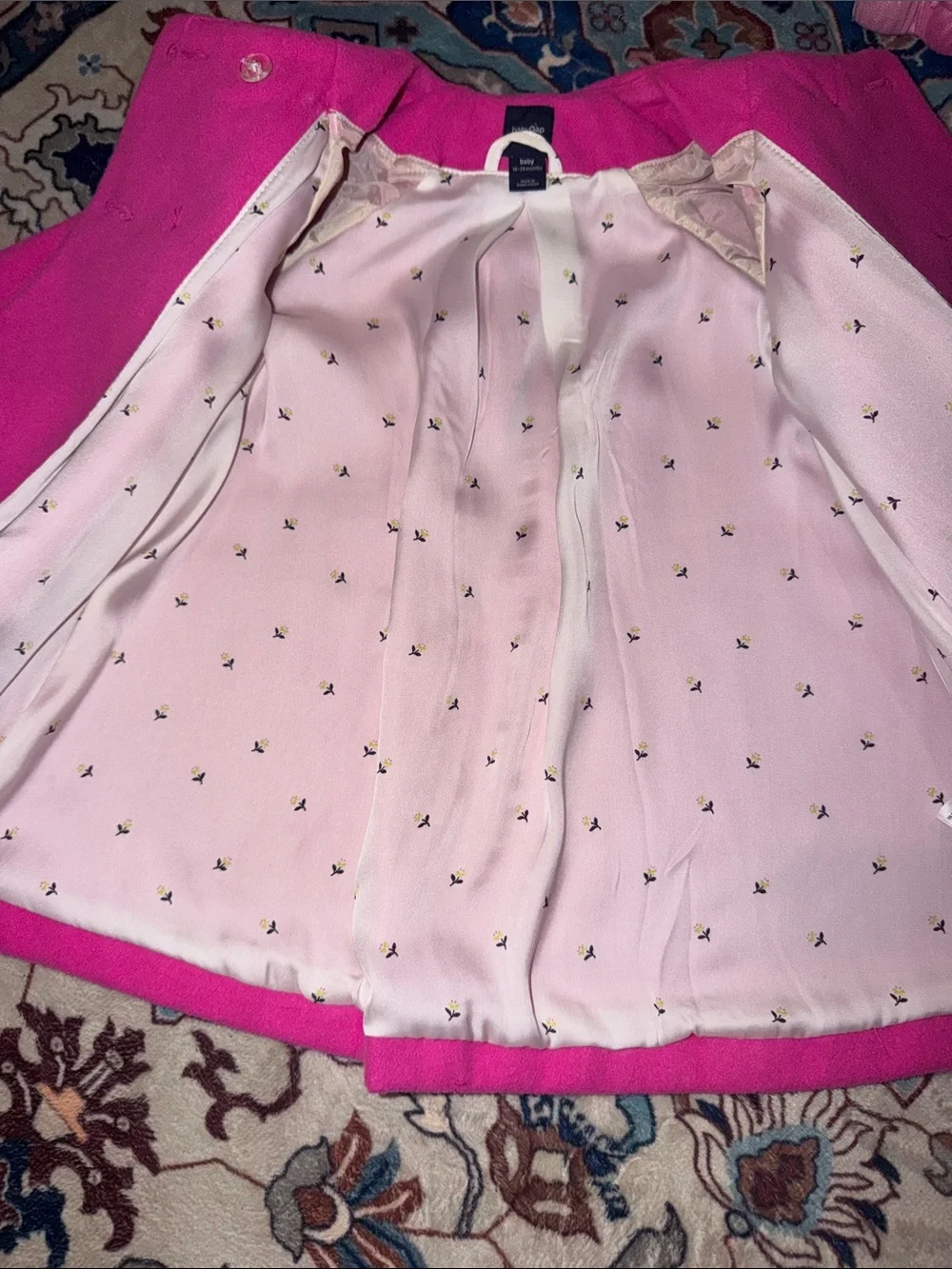 GAP Girls Bright Fuchsia Pink Peacoat
